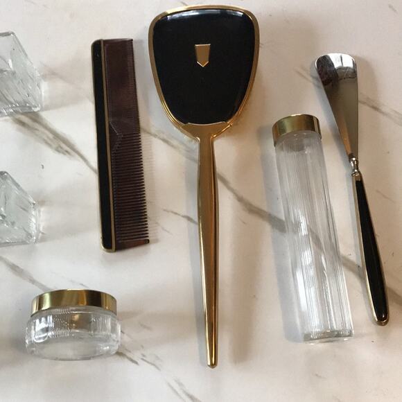 Glamorous Vintage Art Deco 10 Piece Vanity Set. 0S - Picture 7 of 8